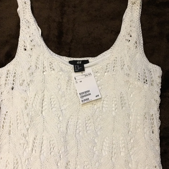 H&M Dresses Hm Knit Dress In White Xs New With Tag Poshmark